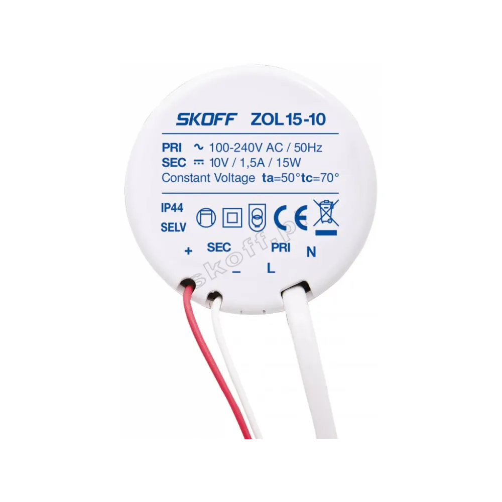 ZOL15 zasilacz opraw ledowych 15W 10V DC - niezawodne zasilanie L