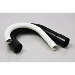 ZKZ 37 rigid 180° return connector fi37 white - durable connections