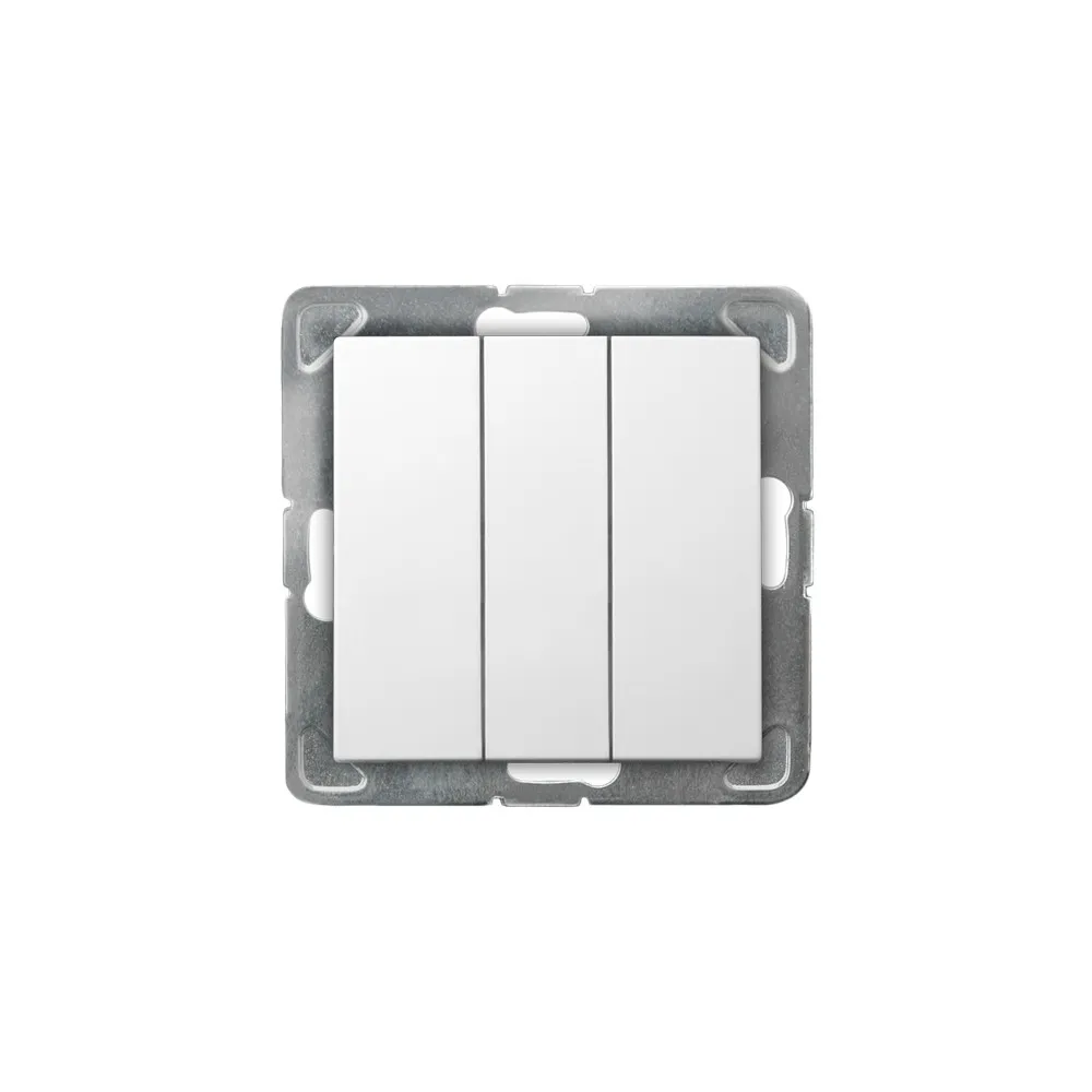 Impresja white module connector 3x spring terminals 10AX 250V