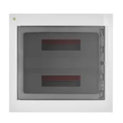 Areo plastic distribution box PT 36M 2x18 PE+N IP40 smoke doors