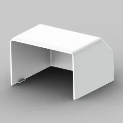 ZAK 60X40 LH channel end white - practical finish