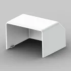 ZAK 60X40 LH channel end white - practical finish