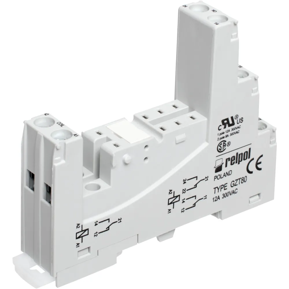 GZT80 gniazdo 12A 300V AC do RM84,85,87 – niezawodne gniazdo wtyk