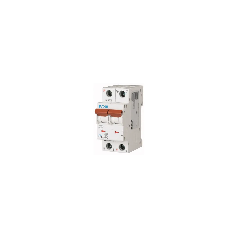 Wyłącznik nadprądowy PL7-C4/2-DC C 4A 2P 2M DC 10KA