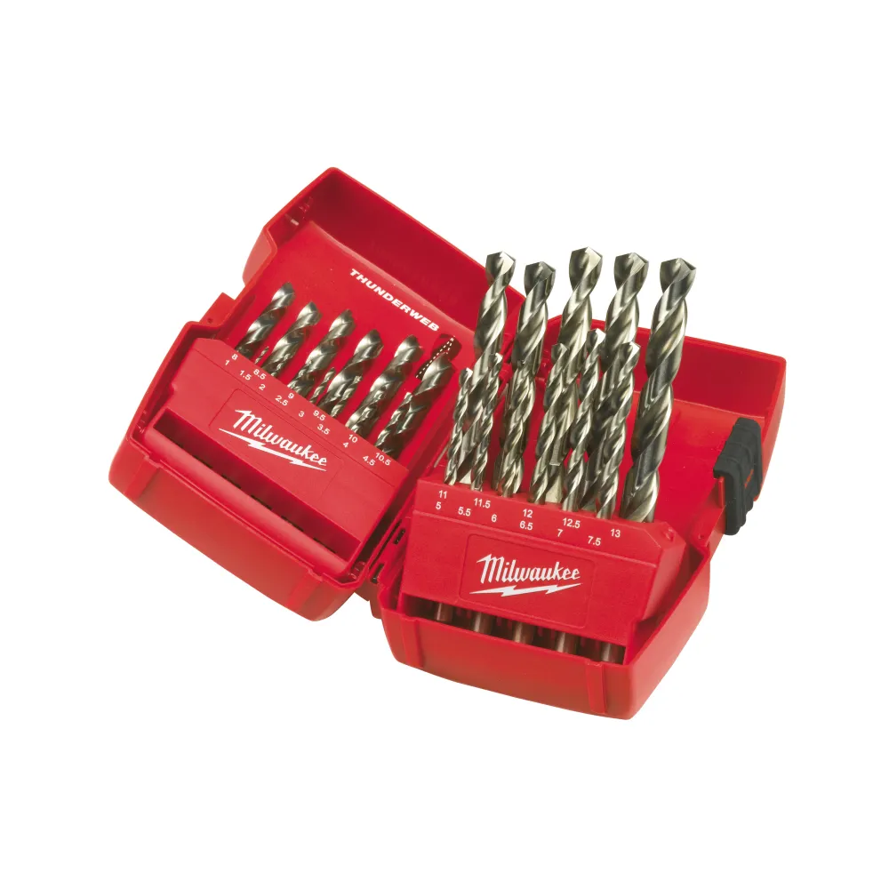 HSS-G Thunderweb Drill Bit Set 25 pcs in Metal Case