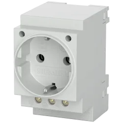 5TE6 socket 1x Schuko 16A 2.5m on TH35 rail - reliable socket