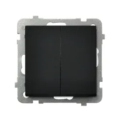 Sonata moduł czarny metalik łącznik krzyżowy 10A 250V