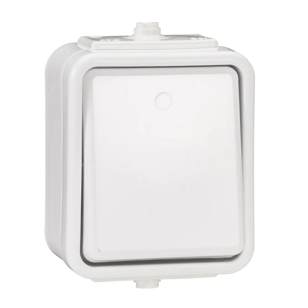Schneider Electric Cedar - łącznik 1-biegunowy IP44 biały WNT100C