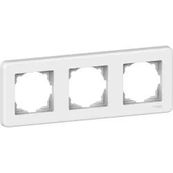 Schneider Electric Leona – 3-gang white frame LNA5800321