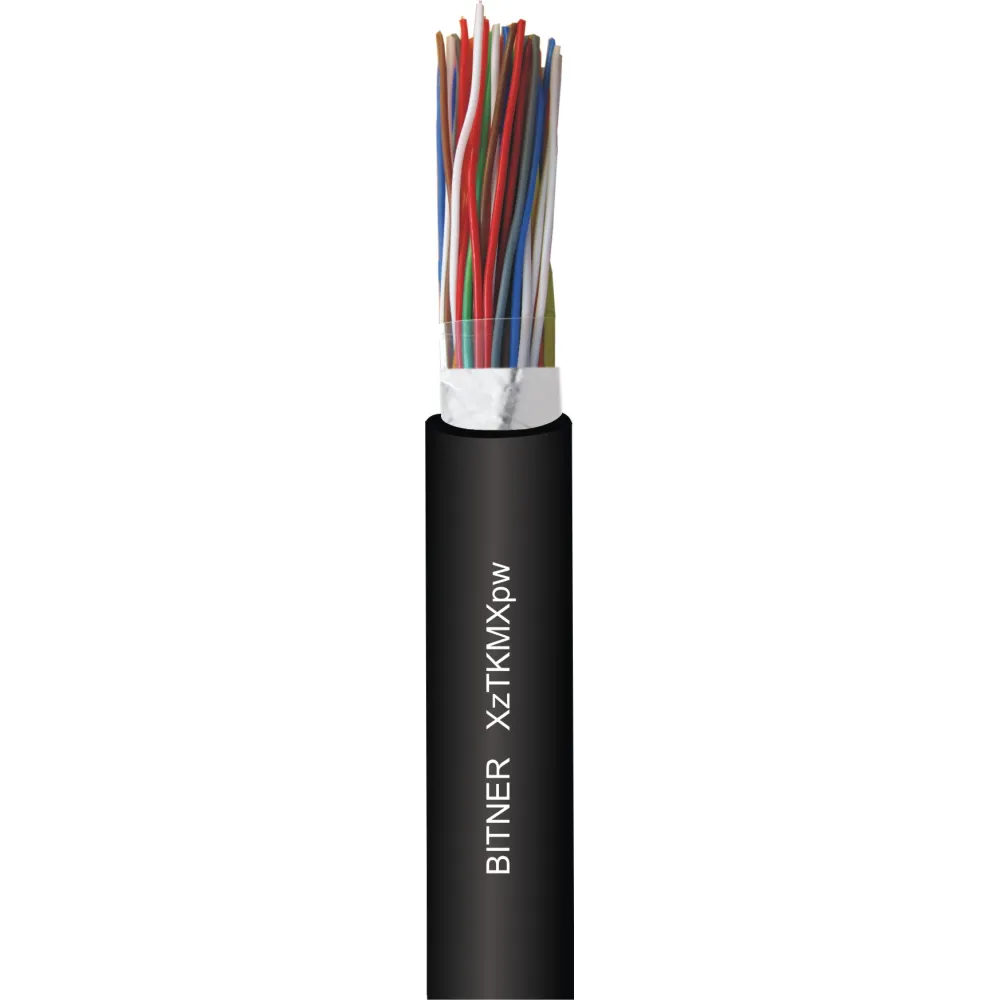 XzTKMXPW 3x2x0.5 czarny kabel telekomunikacyjny zewnętrzny