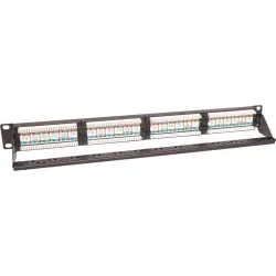 Panel kat. 5e UTP 19" 1U 24 porty RJ45 – niezawodny panel krosowy
