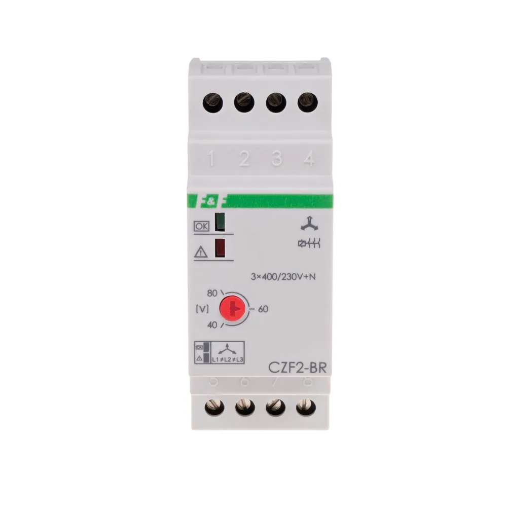 CZF-2BR czujnik zaniku fazy 10A z kontrolą stycznika