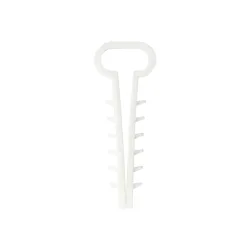 USMP 3/100 white flat nail-in cable clip