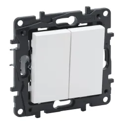 Niloe Step white module serial connector 10AX 250V