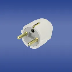 FWKB white angled plug Unischuko - a practical solution