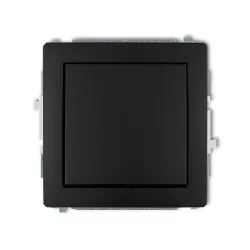 Deco module black matte 1-pole switch 10AX 250V