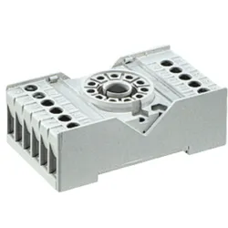 PZ11 gniazdo 10A 250V AC do R15 3P szare - solidne złącze