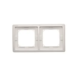 Simon Basic Standard white frame 2x IP44 with gasket – practical