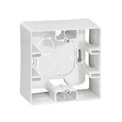 Niloe white single surface-mounted box – practical accessory