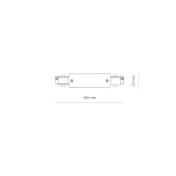 CTLS Power Straight Connector czarny – łącznik prosty