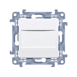 Simon 10 white module blank with bridge - practical protection