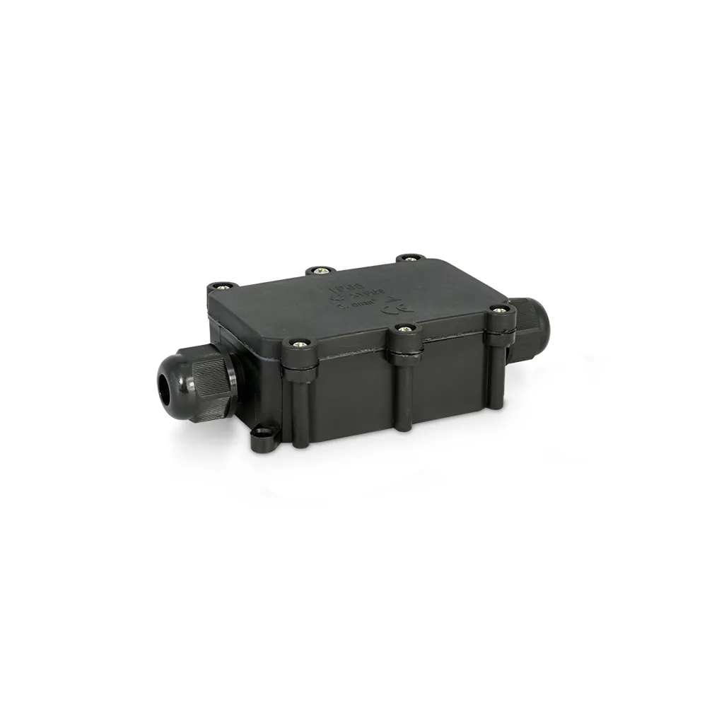 PI2P PG9-2P Puszka instalacyjna IP68 czarna 64x114x31 mm