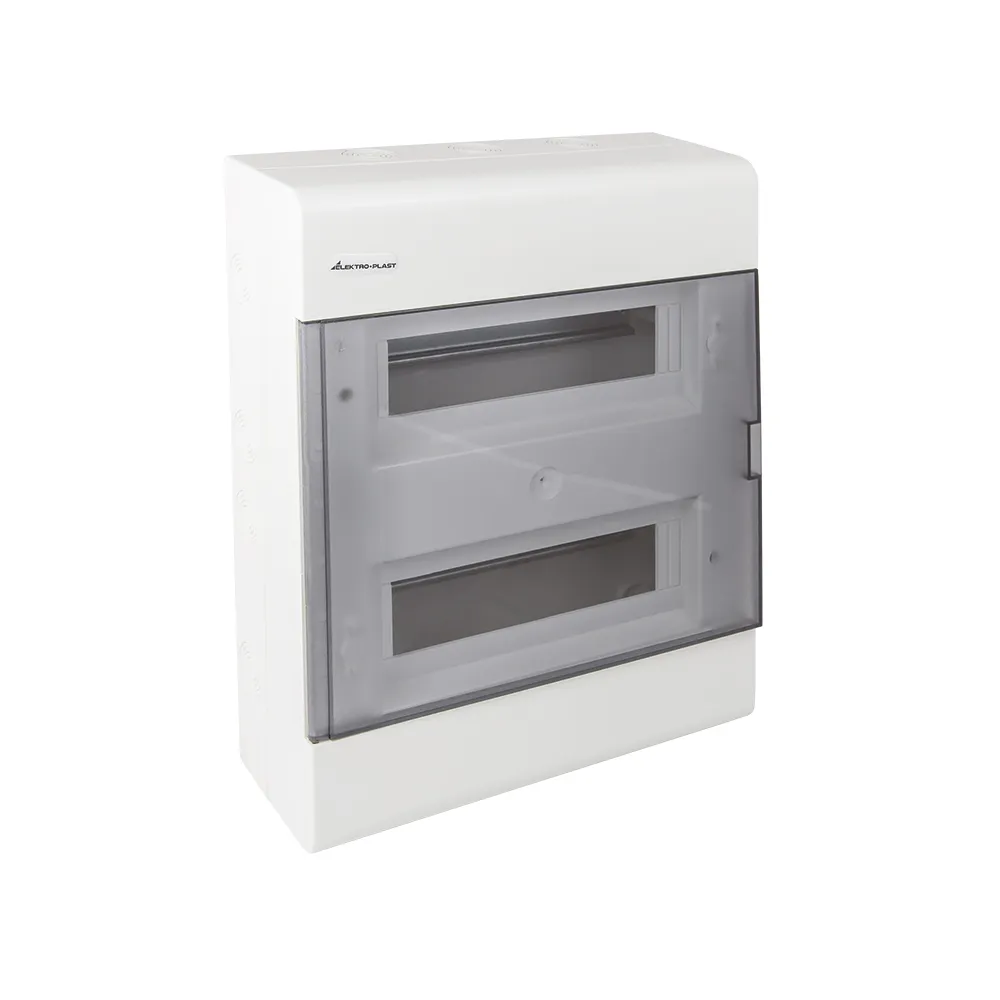 SRN-24 surface-mounted plastic distribution box IP40 smoke doors