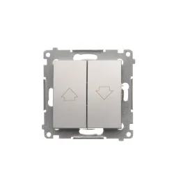 Simon 54 module silver matte shutter button - reliable hardware