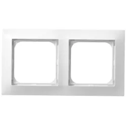 IMPRESJA WHITE FRAME 2X - practical frame for sockets