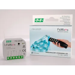 FW-LED2P – dwukanałowy sterownik LED 12V do zdalnego sterowania