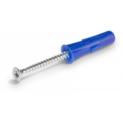 Kołek uniwersalny UNO 8 x 32mm z wkrętem, 8 szt - mocne mocowanie