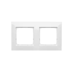 Simon 54 Premium white 2-gang frame DR2/11 - modern fittings