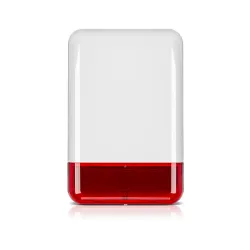 External acoustic-optical signaler red light piezo