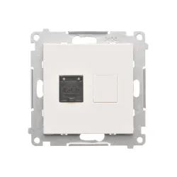 Simon 55 module white matte CAT.6 UTP computer socket