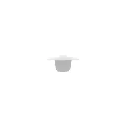 CTLS Recessed Dead End Cap - white recessed plastic end cap