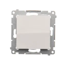 Simon 54 Premium Biały łącznik pojedynczy DW1.01/11 – nowoczesny