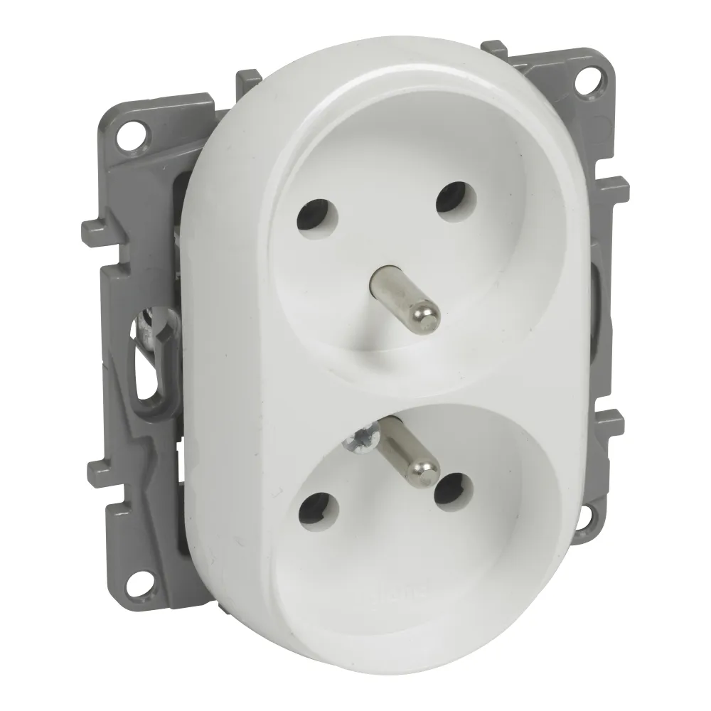 Gniazdo NILOE 2 MODUŁ BIAŁY 2xZ/U 16A 250V