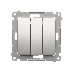 Simon 54 module silver matte connector 3x spring terminals 10AX 250