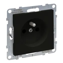 SUNO socket 2 module black 16A 250V with screw terminals
