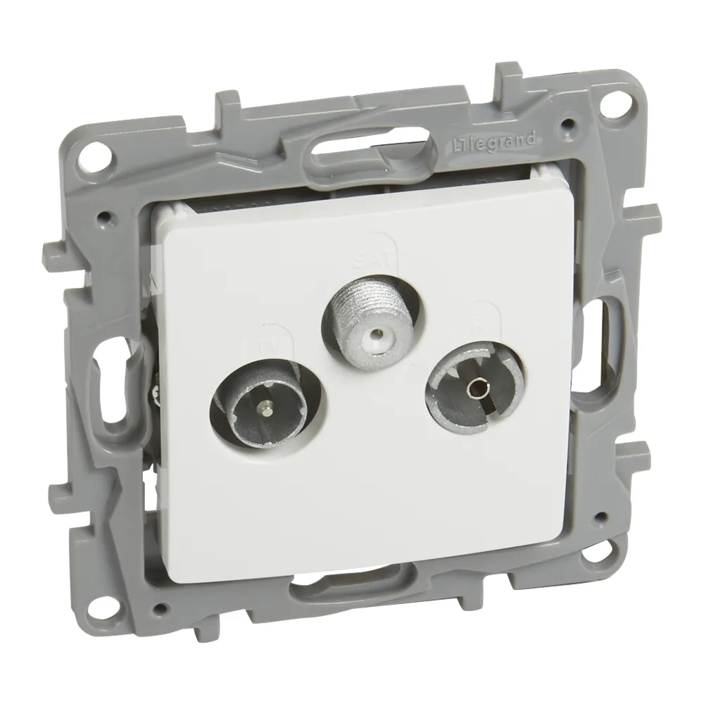 Niloe 2 module white RTV-SAT end socket 1.5dB - reliable socket