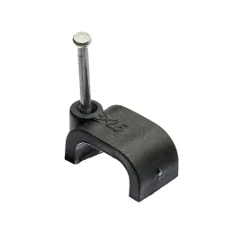Flop-13/7/100 cable clip with nail black - practical strength