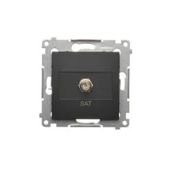 Simon 54 module black matte SAT socket type F – modern equipment