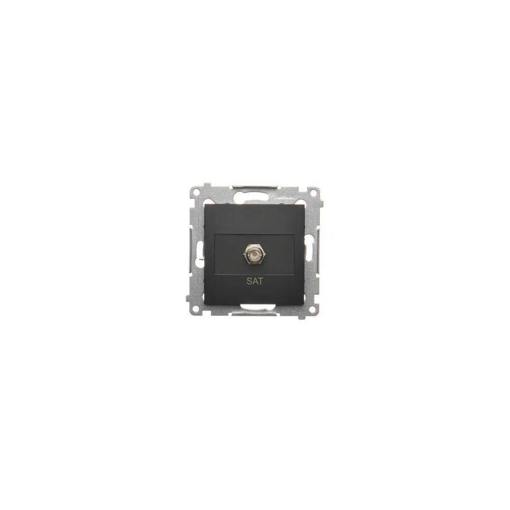 Simon 54 module black matte SAT socket type F – modern equipment