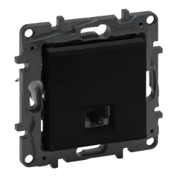 Niloe Step black module computer socket 1x UAE 8 Cat.5e UTP