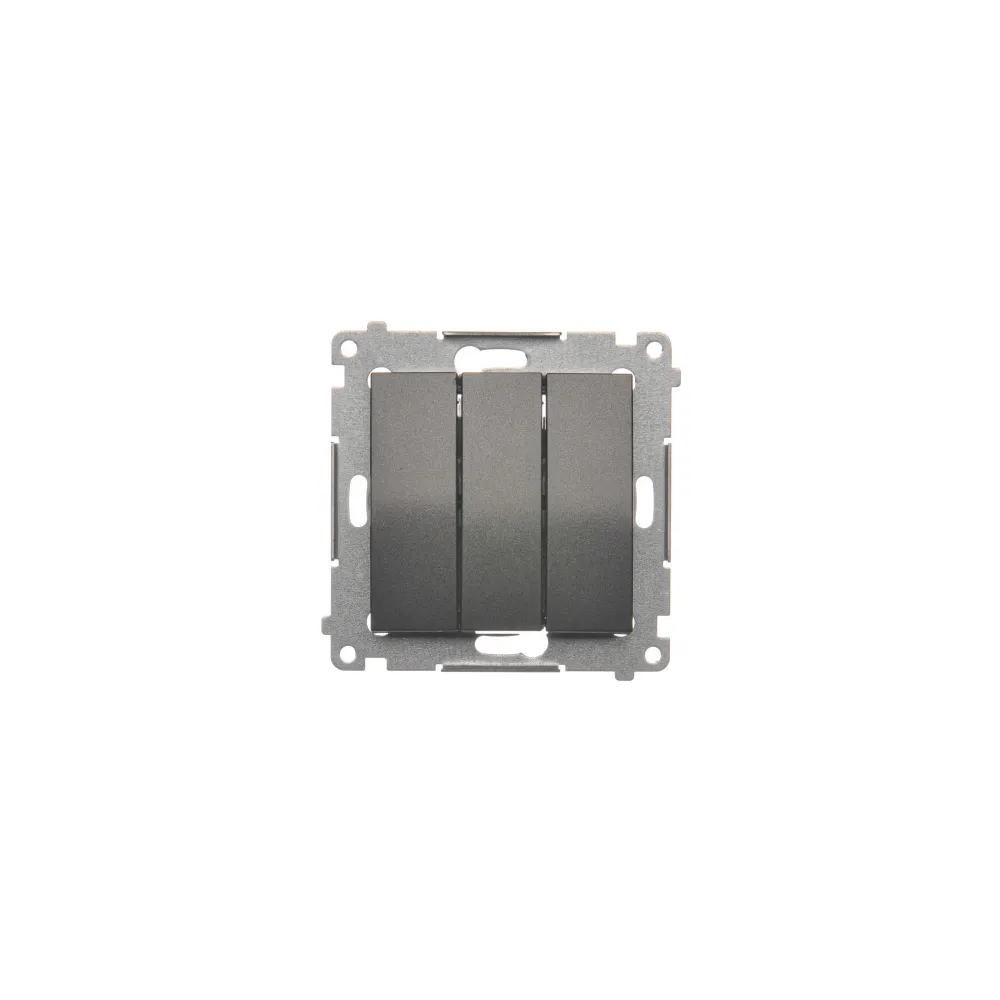 Simon 54 module anthracite switch 3x spring terminals 10AX 250V