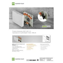 Puszka instalacyjna NT/PT AGD/HAD 4-S – uniwersalna do piekarnika