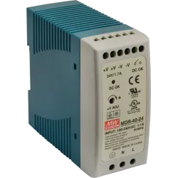 Zasilacz MDR na szynę DIN 40W 24V DC - stabilne zasilanie