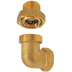 Śrubunek mosiężny 1/2" kątowy z oringiem - solidne połączenie