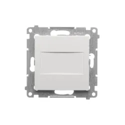 Simon 54 white module frame cover with bridge and clips