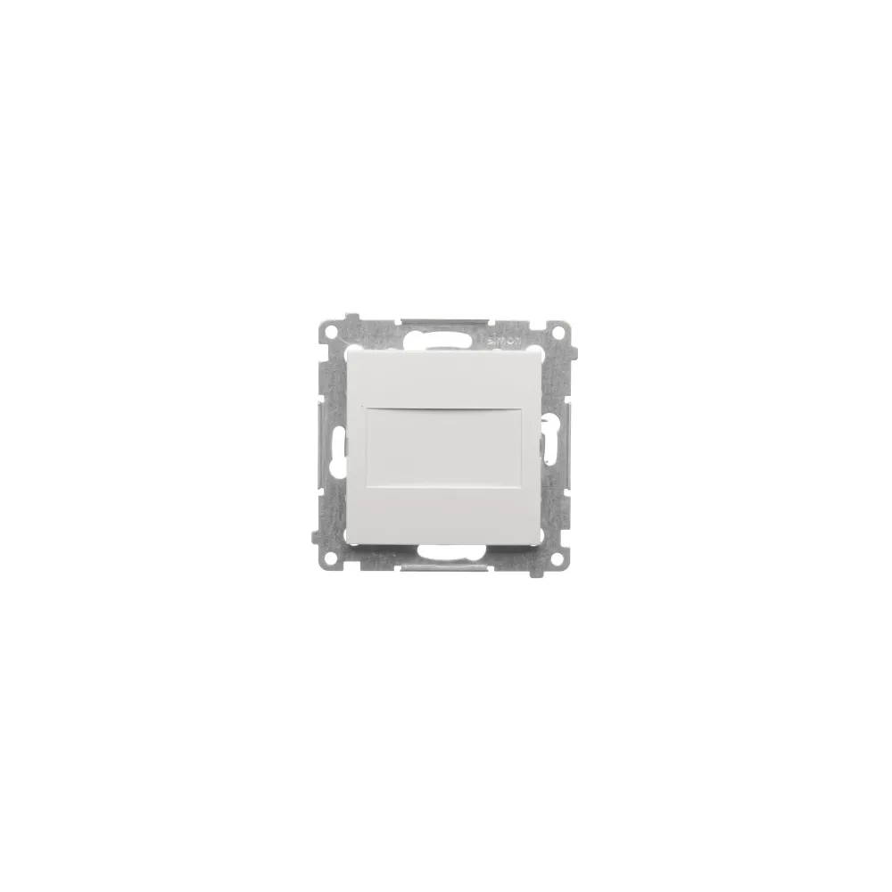 Simon 54 white module frame cover with bridge and clips